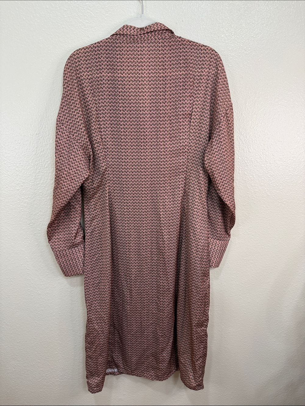 Zara Floral Tunic Style Shirt Dress‎ Long Midi Dress Size Large - Picture 3 of 7